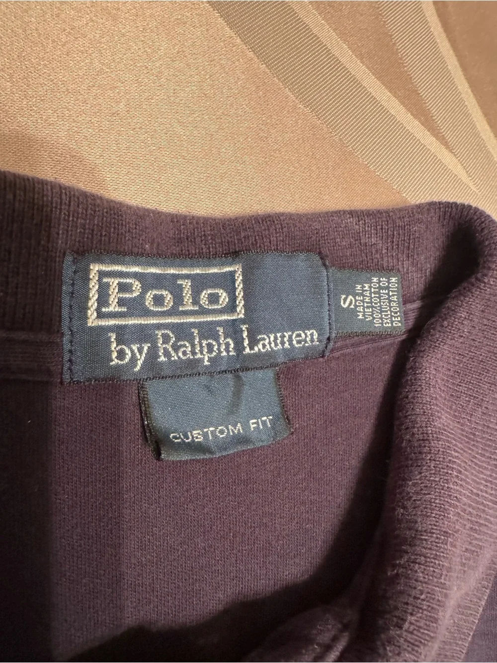 Ralph Lauren Men's Dark Navy Polo with Yellow Pony